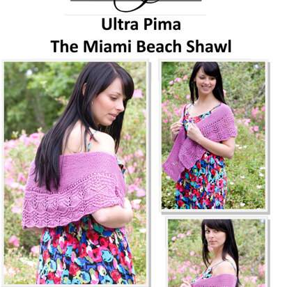The Miami Beach Shawl in Cascade Ultra Pima - DK215