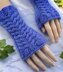 Easy Cable Knit Fingerless Gloves