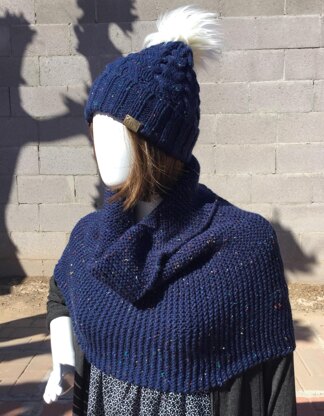 Braided Cable Knit Hat & Scarf set