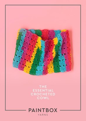 "The Essential Crocheted Cowl" - Free Cowl Crochet Pattern in Paintbox Yarns Chunky Pots