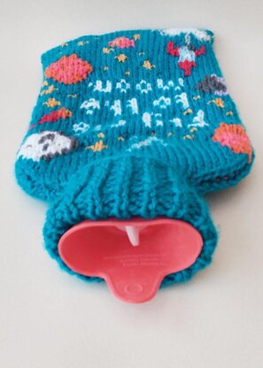 Fly Me to The Moon Hot Water Bottle Cover
