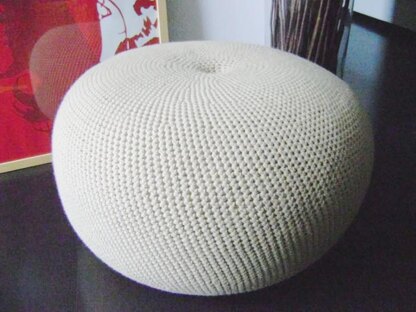 Large Crochet Footstool Floor cushion