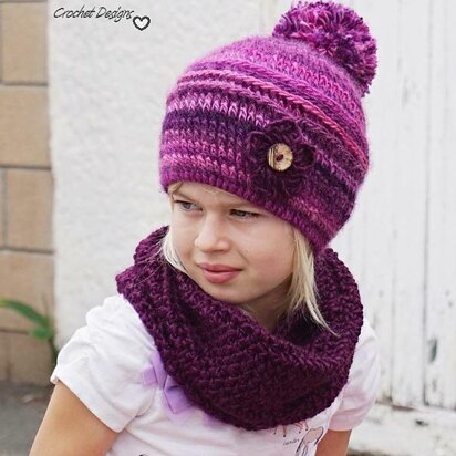 Crochet Hat and Neck Warmer