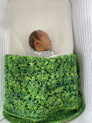 Inchworm blanket for Baby J