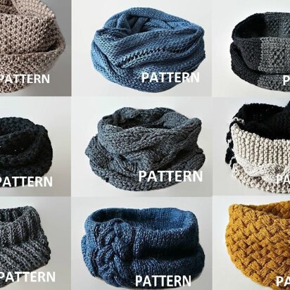 9 Scarf / Infinity Scarves Patterns