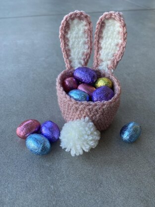 Crochet Easter Bunny Egg Cup