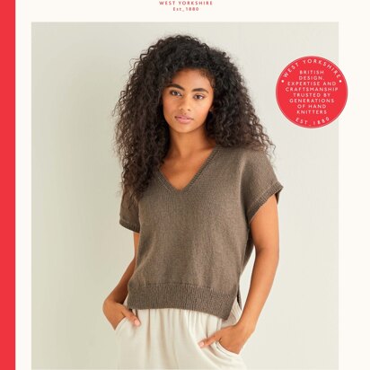 Short Sleeve Top in Sirdar Country Classic 4ply - 10241 - Downloadable PDF