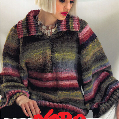 Trend Sweater in Noro Kureyon - Downloadable PDF