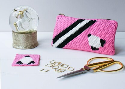 Space Rocket Pouch Crochet Pattern