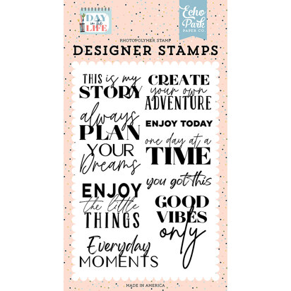 Echo Park Paper Day in the Life This is my Story Stamp Set
