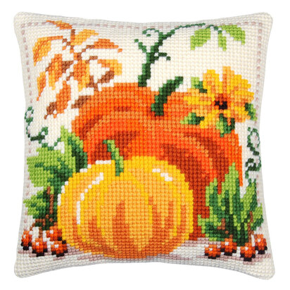Vervaco Cushion Pumpkins Cross Stitch Kit