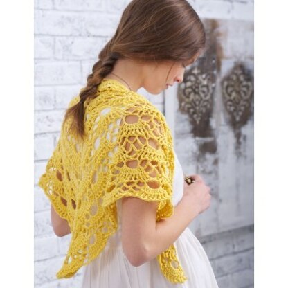 Yes Yes Shawl in Bernat Vickie Howell Cotton-ish