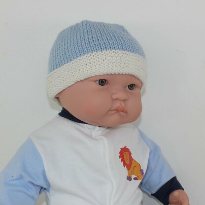 Baby 2 Colour Beanie Hat