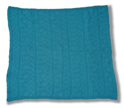 Textured Lap Throw in Cascade Yarns Pacific Chunky - C308 - Downloadable PDF