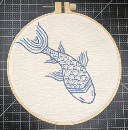 Koi embroidery