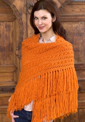 Popcorn Shawl in Red Heart Super Saver Economy Solids - LW2511