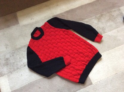 Red and Black Sweater
