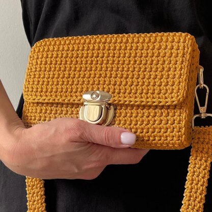 Mini crossbody baguette bag