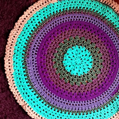 Round Mandala rug