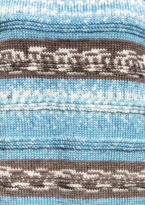 Astryd - Mock Fair-Isle Over-Size Top