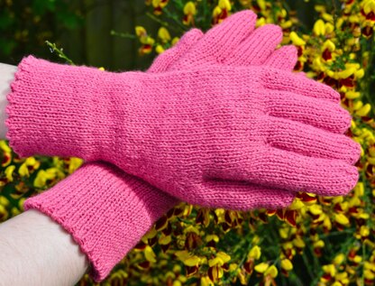 1949 Picot Edged Women's Gloves Knitting Pattern - Vintage Knitting Pattern