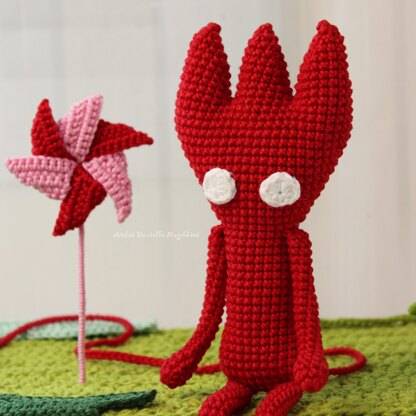 Three-Horned Yarn Spirit – Crochet Fanart Pattern (Digital PDF)