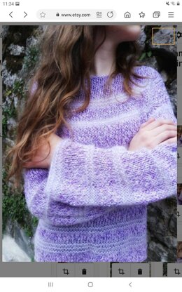 Lavender Boho Ladies Jumper