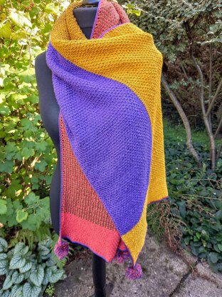 Tunisian Delaney Wrap