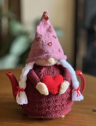 Miss Valentine Gonk Tea CosyMiss Valentine Gonk tea cosy