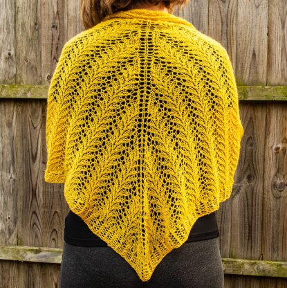 Wheat Field Lace Shawl