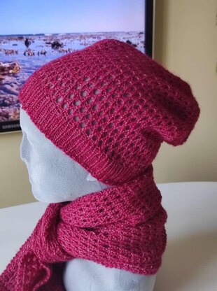 Set: Hat and Double-Sided Scarf.