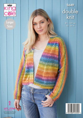 Cardigans in King Cole Bramble DK - 5649 - Leaflet