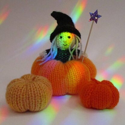 Halloween Witch and Pumpkins