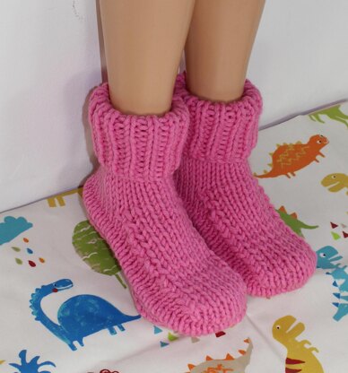 Mens Super Chunky Stocking Stitch Slippers