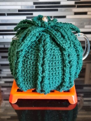 Hot Hibiscus Tea Cozy in dark green