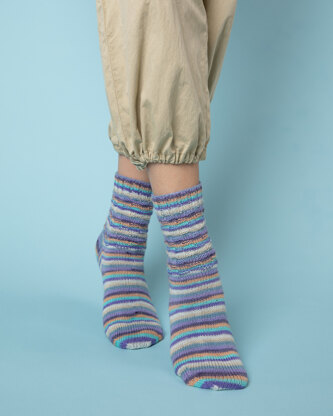 Warming Woven Socks - Free Knitting Pattern in Paintbox Yarns Socks