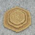 Jute hexagon coasters, 3 sizes