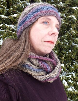 Crumpled cowl & infinity scarf