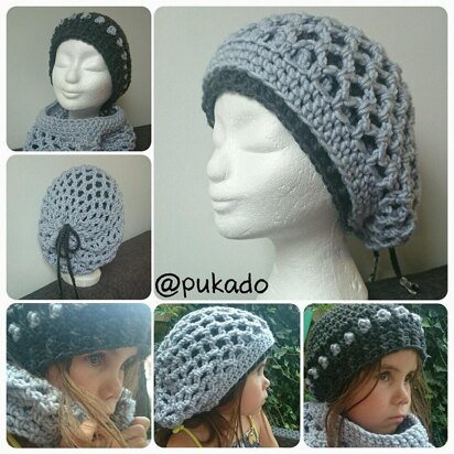 Double the Fun - Beanie and Slouch by Pukado