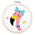 Vervaco Felt Craft Kit with Frame: Flamingo