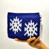 Snowflake Pouch with Wristlet