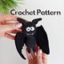 Bat crochet pattern, Halloween crochet decor