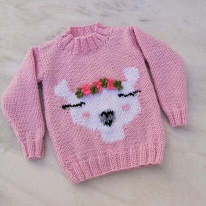 Llama Chunky Sweater