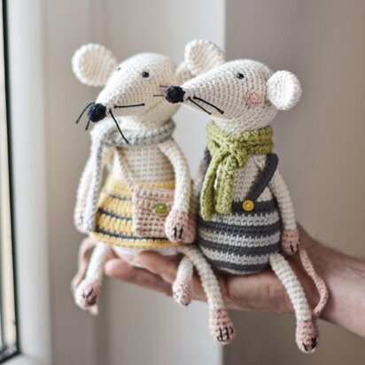 Pepe and Penny the Mice Crochet Pattern