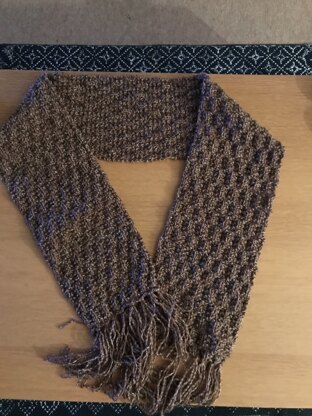 Waffle Stitch Scarf in Caron United - Downloadable PDF