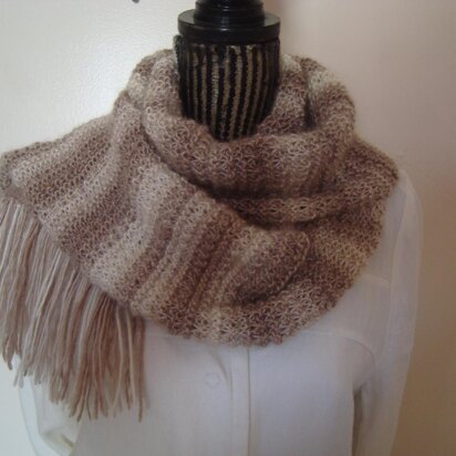 Natural shades women's scarf.