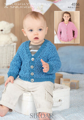 Cardigans in Sirdar Snuggly Bubbly DK and Snuggly DK - 4556 - Downloadable PDF
