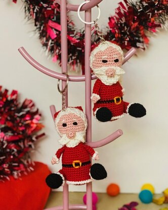 Santa keychain