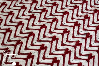 Heartbeat Chevron Afghan