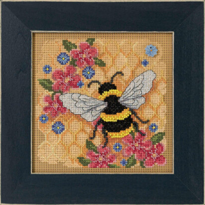 Mill Hill Honey Bee Cross Stitch Kit - 5.25in x 5.25in